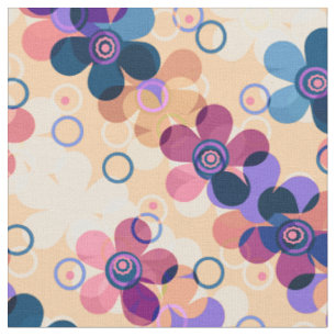 Tecido Abstrato para crianças flores bonitinhas de desenh