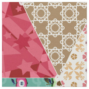 Tecido Abstrato patchwork quilt retro vintage ab