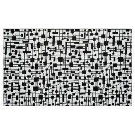 Tecido Abstrato Pattern 020517 - Black on White (Padrão d