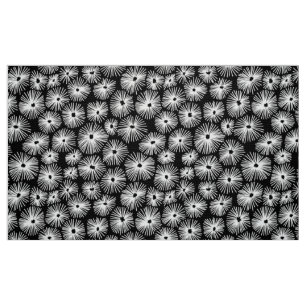 Tecido Abstrato Pattern 101115 - White on Black (Padrão d