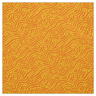Tecido Abstrato Pattern 110523 - Laranja e âmbar