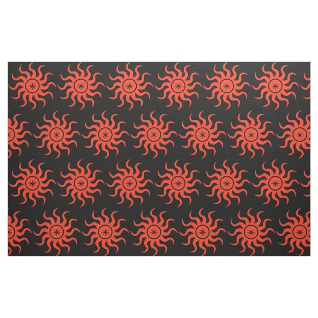 Tecido Abstrato Red Sun (Fat Quarter)