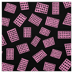 Tecido Abstrato Retângulos 081122 - Rosa em preto