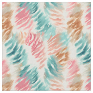Tecido Abstrato Rosa Azul e Marrom