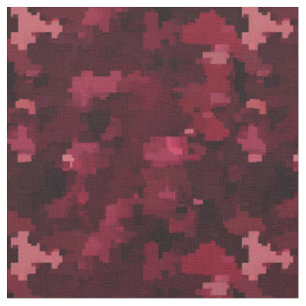 Tecido Abstrato Rosa Escuro e Borgonha