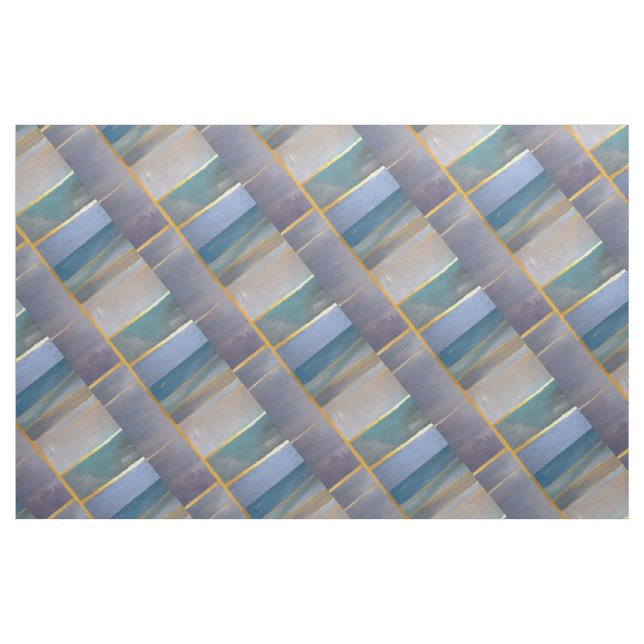 Tecido Abstrato russo | Grãos de Madeira Neutros Terrenos (Jarda)