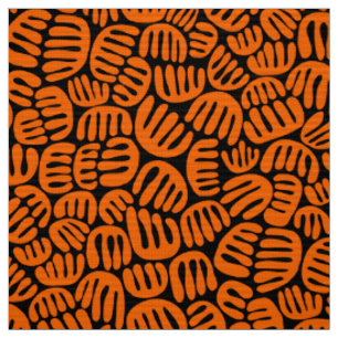 Tecido Abstrato Shapes 301122 - Laranja no preto
