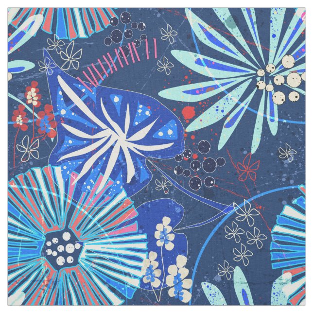 Tecido Abstrato tropical. (Modelo)