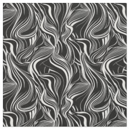 Tecido Abstratos criativos de preto e branco sem costura
