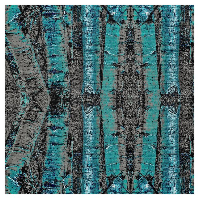 Tecido Açafrões Azuis (Modelo)