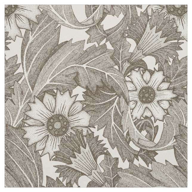 Tecido acanthus tea branca forte (Modelo)