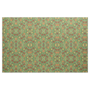Tecido Ação de Graças Turquia Pie Pumpkin Green Orange Ch