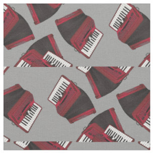 Tecido Accordions Music Cinza