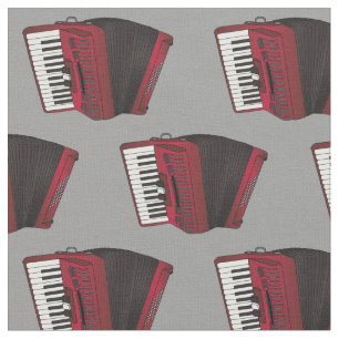 Tecido Accordions Music Cinza