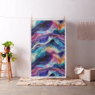 Tecido Acento de brilho do arco-íris agato estético