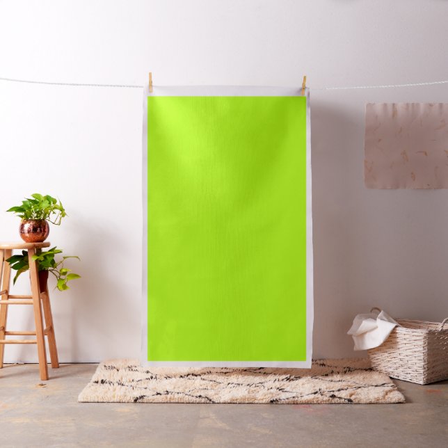 Tecido Acento Verde Limão Elétrico Pronto para Personaliz (In Situ)