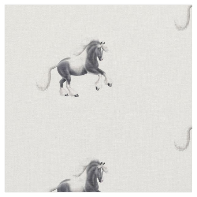 Tecido aciganado espirituoso do cavalo de Vanner (Detalhe)