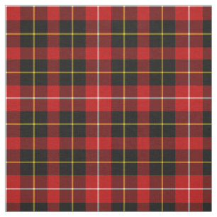 Tecido A'Connell Tartan Red and Black Irish Xadrez