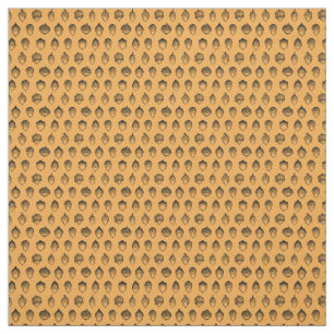 Tecido Acorns Illustrated Vintage Acorn Art CUSTOM COLOR