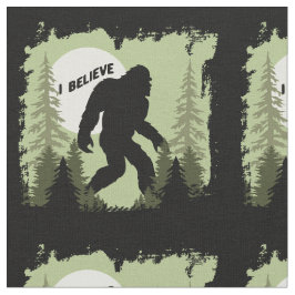 Tecido Acredite em Pé Grande Sasquatch Padrão
