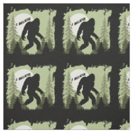 Tecido Acredite em Pé Grande Sasquatch Padrão
