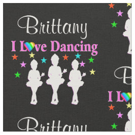 TECIDO ADORO DANÇAR BALÉ PERSONALIZADO