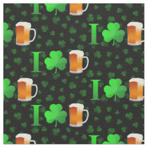 Tecido Adoro o Dia Irlandês de Santa Patrícia da Cerveja