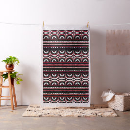Tecido Africano do Tribal Red Black White