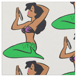 Tecido afro latina mermaid