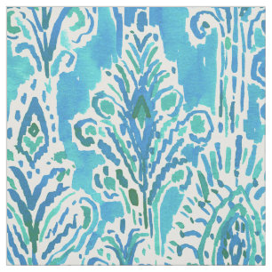 Tecido Aguarela chique corajosa EXTRAVAGANTE de Boho Ikat