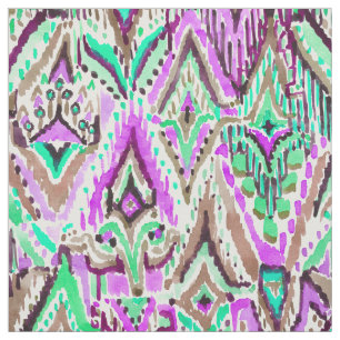 Tecido Aguarela de Ikat da franja tribal