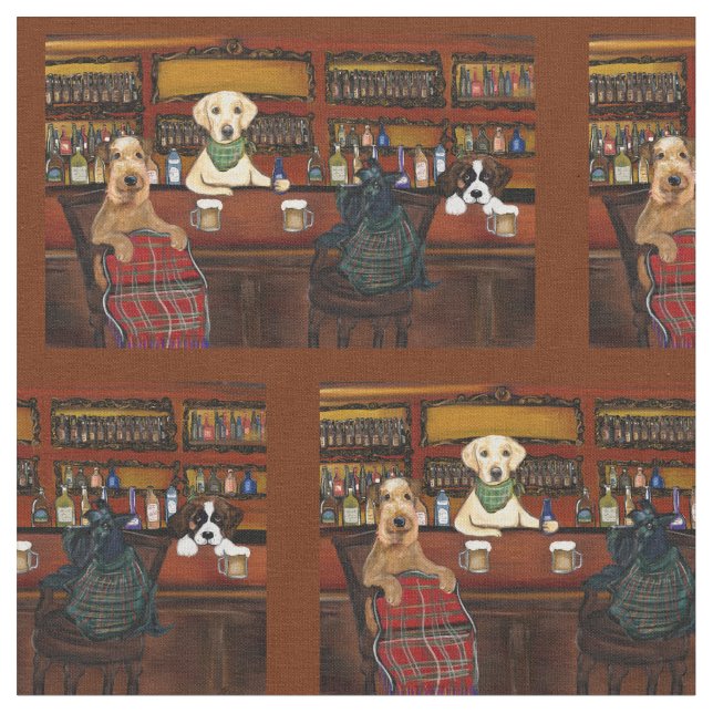 Tecido Airedale & Amigos (Detalhe)