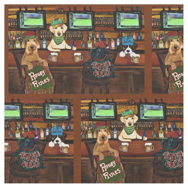 Tecido Airedale e Amigos (Detalhe)