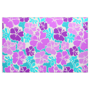 Tecido Akahai Hawaiian Hibiscus Tropical