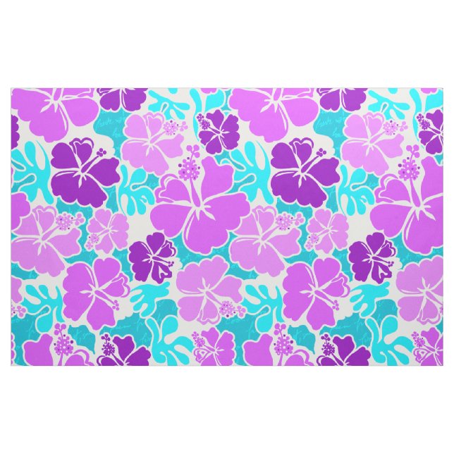 Tecido Akahai Hawaiian Hibiscus Tropical (Fat Quarter)