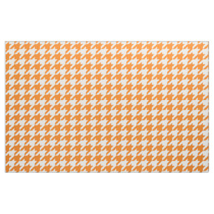 Tecido alaranjado e branco de Houndstooth