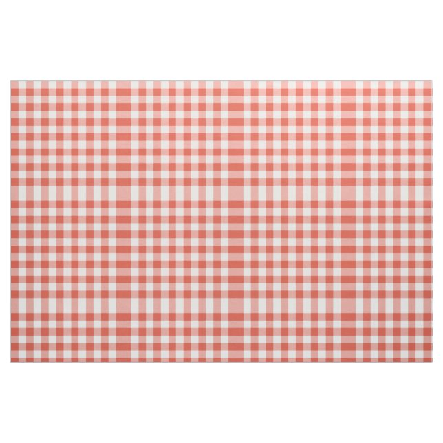 Tecido alaranjado e branco do teste padrão do (Fat Quarter)