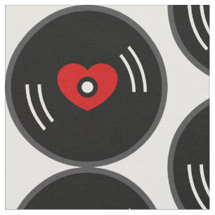 Tecido álbum de música vinil dos anos 60, álbum de coraçã