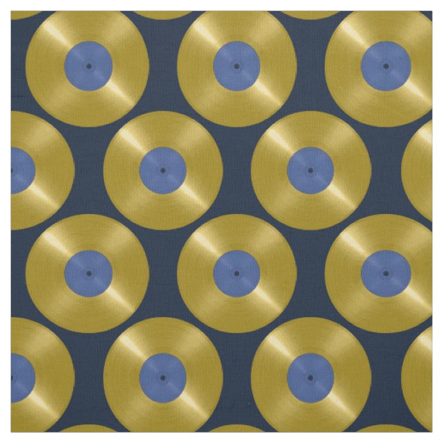 Tecido Álbum de Vinil Dourado (Modelo)