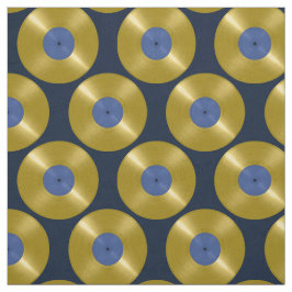 Tecido Álbum Dourado do Vinyl Record