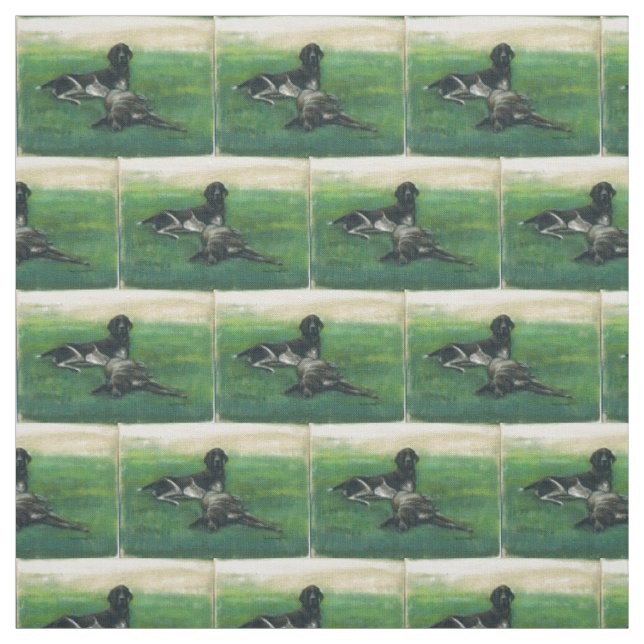 Tecido alemão da arte do cão dos ponteiros de (Modelo)