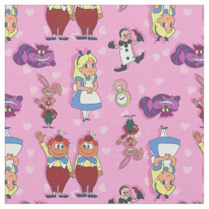 Tecido Alice loira no País das Maravilhas Cheshire Cat Ma