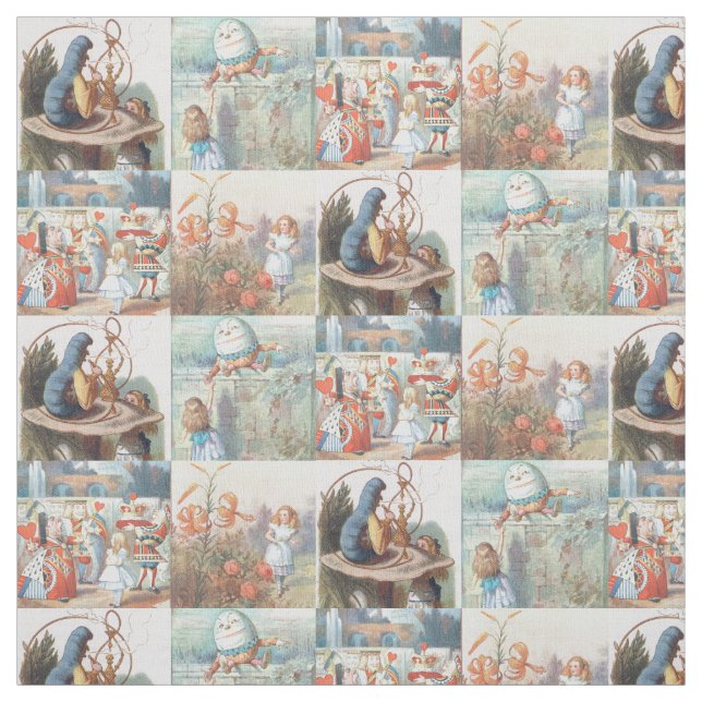 Tecido Alice no País das Maravilhas e através do espelho (Modelo)