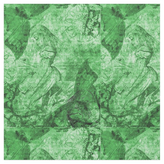 Tecido Alice verde (Detalhe)