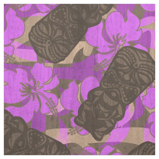 Tecido Ali'i Refúgio Havaiano Hibiscus Tiki (Modelo)