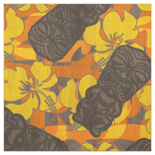 Tecido Ali'i Refúgio Havaiano Hibiscus Tiki