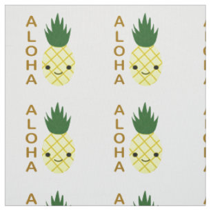 Tecido Aloha Cute Kawaii Pineapple