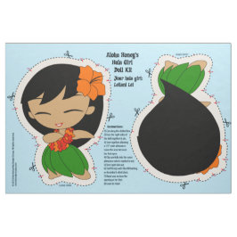 Tecido Aloha Honey Hula Girl Kit e Padrão