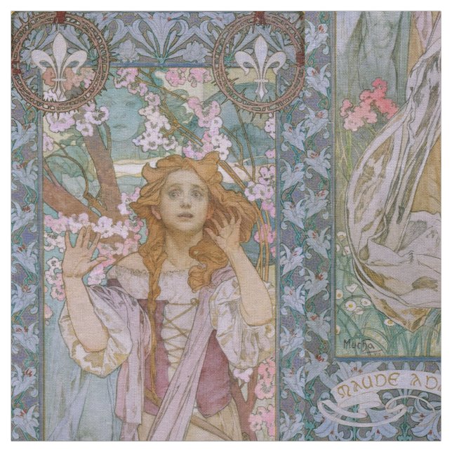 Tecido Alphonse Maria Mucha – Jugendstil Art nouveau DIY (Modelo)
