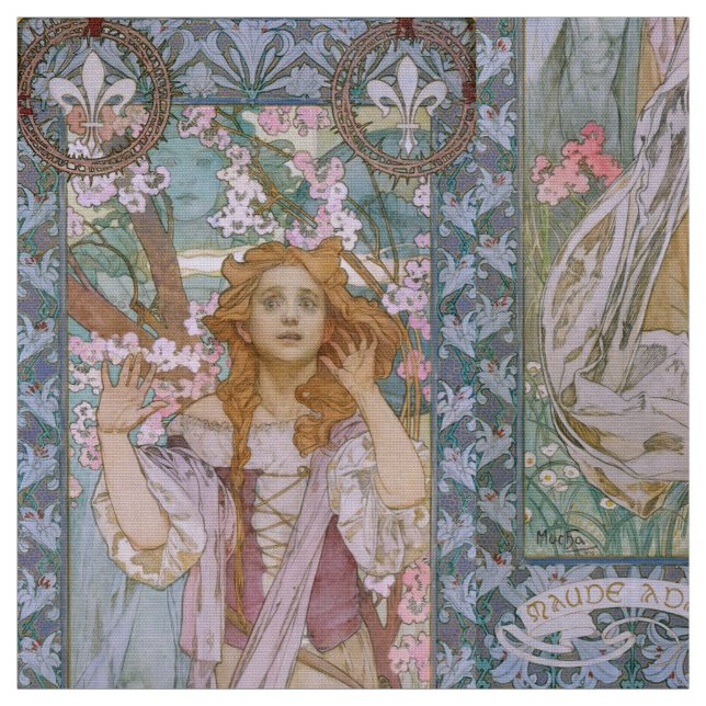 Tecido Alphonse Maria Mucha – Jugendstil Art nouveau DIY (Modelo)